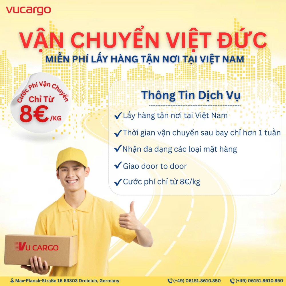 Vận chuyển đường bay Đức – Việt